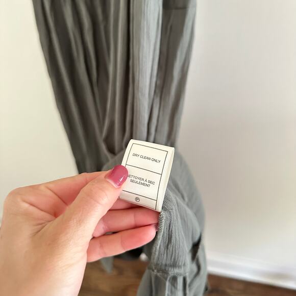 BB Dakota Tiered Ruffled Sleeveless Scoop Neck Maxi Maternity Dress Green L - Picture 6 of 10